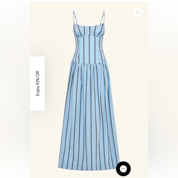 Shona Joy Saxon stripe dress - Picture 2 of 3